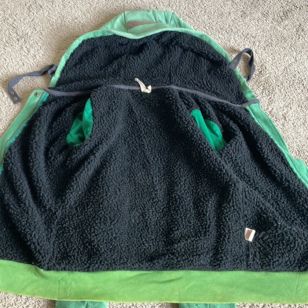 Free People We the Free Green Crest Hoodie RARE - Picture 5 of 11